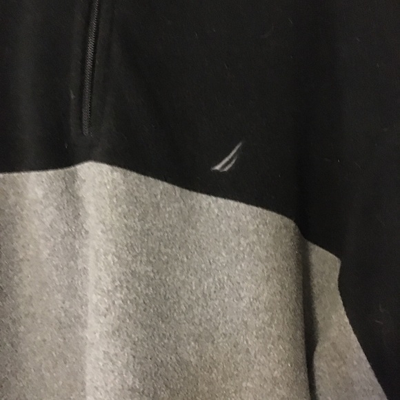 Nautica Men's 1/4 Zip Medium Long Sleeve Fleece Pullover Coat Color Block (T117) - Picture 2 of 7